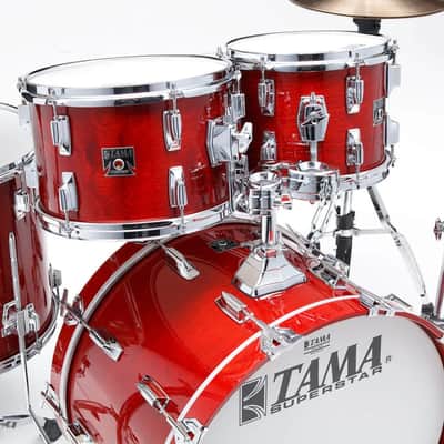Tama 50th Limited Superstar Reissue 4-piece Shell Pack - Cherry Wine image 2