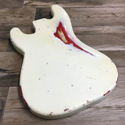 Made to Order - FRANCHIN Jupiter bass body Relic Aged 100% Nitro Lacquer COLOR OVER COLOR (Sunburst/ Black/ White/ Blue/ Green/ Yellow/ Red/ Pink/ Burgundy/ Purple/ Gold/ Silver, etc.) Basswood Poplar Precision-Bass Style Made in Italy image 24