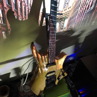 Impossible@guitar™ בְּצַלְאֵhל™ Drop Top Natural Flame + GhostFire Bullet 3.0 padded Super Thick GigBag - Safe Shipping image 4