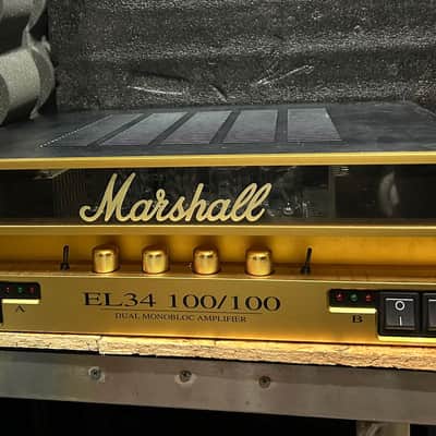 Marshall EL34 100/100 Dual Monoblock Rack Power Amp 2010s - Gold image 1