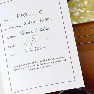 Immagine Hofner 500/2 Club 2025 - Tobaccoburst - 9