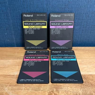 Roland U-110 Sound Library - Set of Four Cards