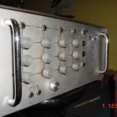 Selmer Selmer TV 100 PA MK II Amp/Bassamp Head, incl. 4x10" Selmer Cabinet 1967 - Silver image 5