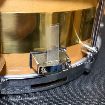 Gretsch (Legend) S-0613-FMB Free Floating 2by4 Maple-Brass-Maple 6”x13” Snare Drum RARE 2000s - Natural image 4