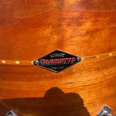 Craviotto Solid Cherry Drum Set – All drums signed by Johnny (2009) – 18/12/14 + 5.5 Snare – Collector Grade image 12