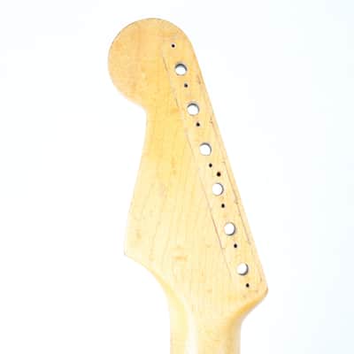 RARE 1963 Vintage Fender Stratocaster Neck Maple Brazilian Rosewood Clay Inlays Strat USA 1960s L-Series Pre-CBS image 10