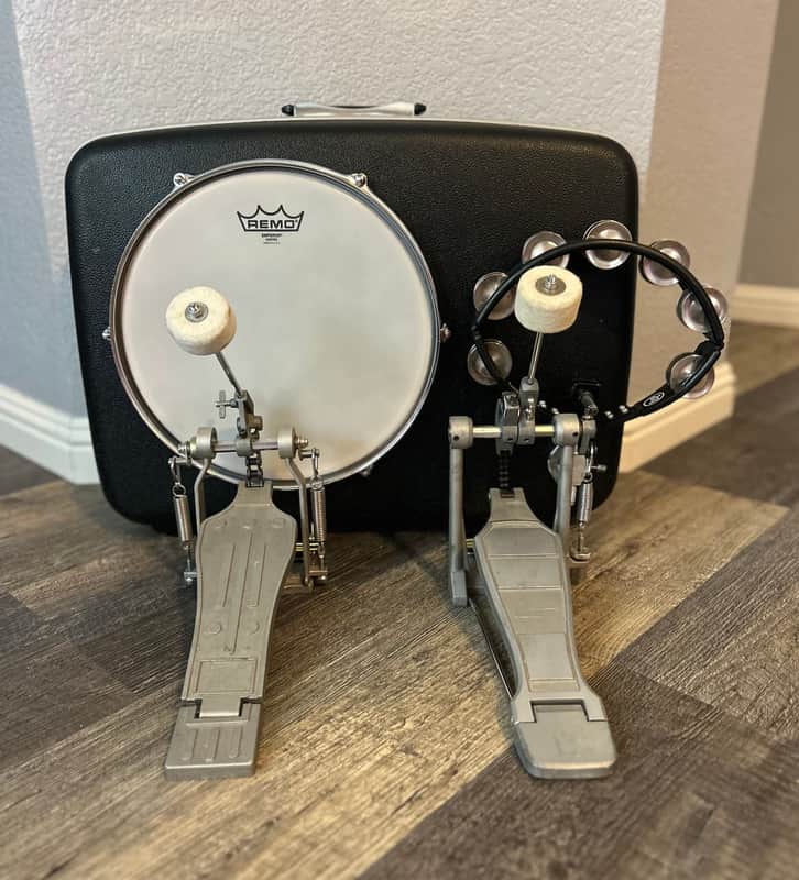 “BLACK WIDOW” busker style suitcase drum by Vintage Suitcase Kick Drums image 1