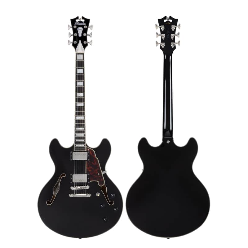 D'Angelico Premier DC w/ Gig Bag , Gtr Stand, Strap, Cable And Xtra Strings!2026 - Black Flake image 1