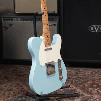 Fender 1969 Telecaster Electric Guitar Refinished Blue with Hardshell Case - Used image 22