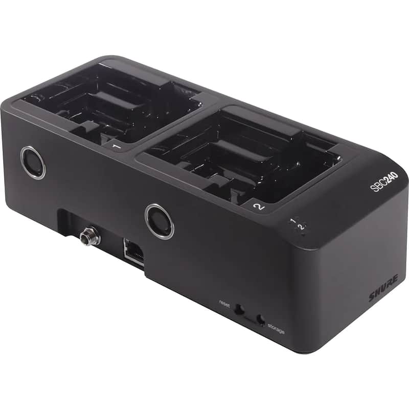 Shure SBC240-US 2-Bay Networked Docking Charger with Power Supply image 1