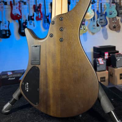 Ibanez Bass Workshop EHB605 5-string Electric Bass Guitar - Walnut Flat, Free Plek! 024 image 7