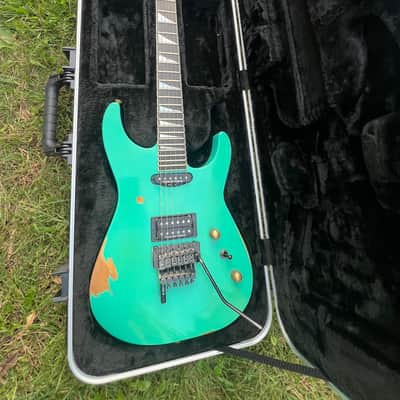 Jackson Custom Shop Music Zoo Exclusive SL2V Aged Nitro Sea Foam Green image 4