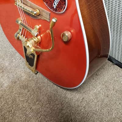 Gretsch G5034TFT Rancher, Fideli'Tron Pickup, Bisgby Tailpiece, Savannah Sunset - NOS image 2