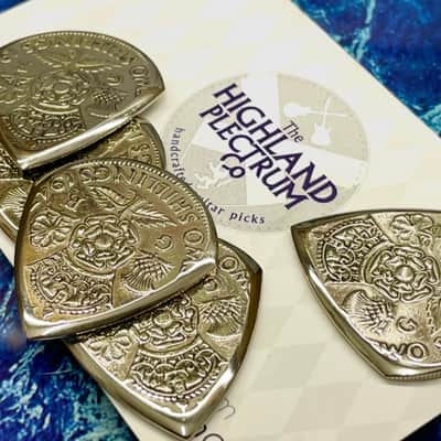 **Special Offer 20% Discount** Two (2) George VI Two Shillings Coin Guitar Picks. image 2