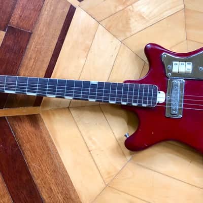 Vintage Crown Electric Guitar Made in Japan w/ Vintage Case image 2