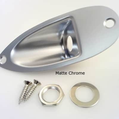 True Custom Shop® MATTE CHROME Boat Jack Plate for Fender Stratocaster image 1