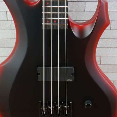 ESP LTD FL-4 Fred Leclercq Signature - Black Red Burst Satin image 5