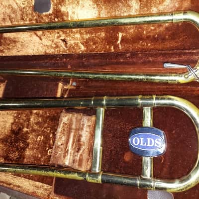 Olds Ambassador Trombone, USA, Brass with Case and Mouthpiece image 8