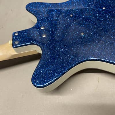 Danelectro 59M 12SDC 12-string Guitar MIK Made In Korea Blue Sparkle image 19