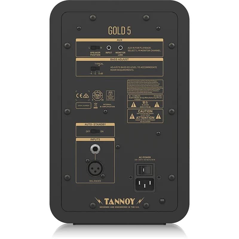 Tannoy GOLD 5 Dual-Concentric 5" Powered Studio Monitors (Pair) image 2