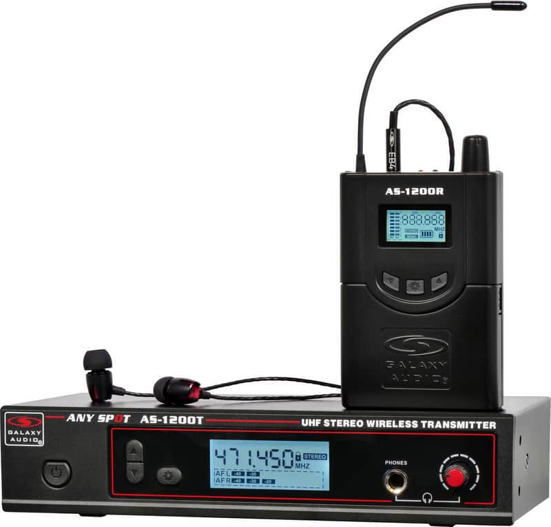 Galaxy Audio AS-1200 Any Spot Wireless In-Ear Monitor System with EB4 Earbuds image 1
