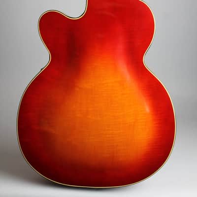 Silvertone Aristocrat 1356 Hollow Body Electric Guitar, made by Kay (1952), black tolex hard shell case. image 4