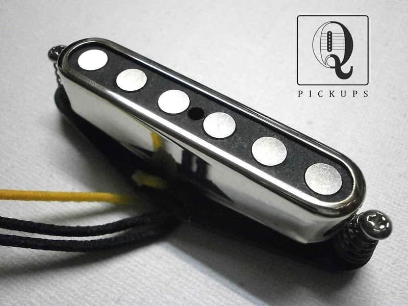 Telecaster HOT Tele A2/5 NECK Pickup 11,2kOhm Quarter Pound Open Cover .250" Magnets HandWound  by Q pickups image 1