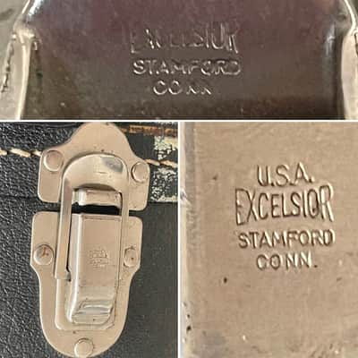 Vintage 1960’s-1970’s Gibson Hardshell EB Bass Case Made in USA Yellow Gold Interior - TLC image 18