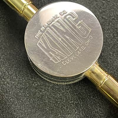 VINTAGE 1960s King 2B Liberty Straight Tenor Trombone image 4