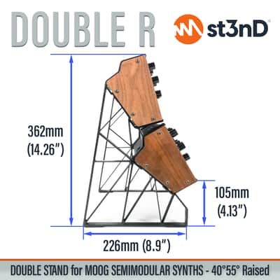 DOUBLE STAND for MOOG Semi-Modular Synths (40° and 55°) - Raised (by 75mm) image 11