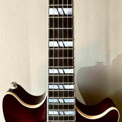 Huss and Dalton Meridian DC Custom - Angel-Step Flame Top - Fralin P-90s image 15