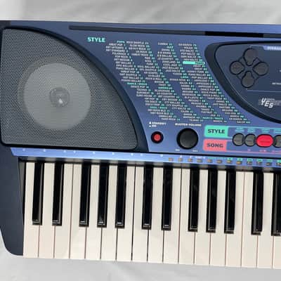 Yamaha PSR-248 Portatone 61 Key Portable Keyboard Blue + Adapter & Manual Works Great image 2
