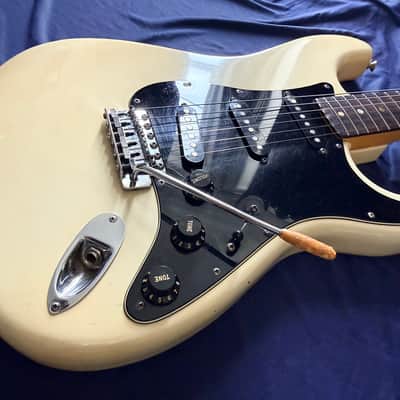 1977 Fender Stratocaster USA Olympic White All Original S7 Serial Vintage Hard Case image 10