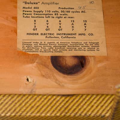 Fender Deluxe 5E3 Owned and Used by Joe Satriani Tube Amplifier (1960), ser. #D-09493. image 4
