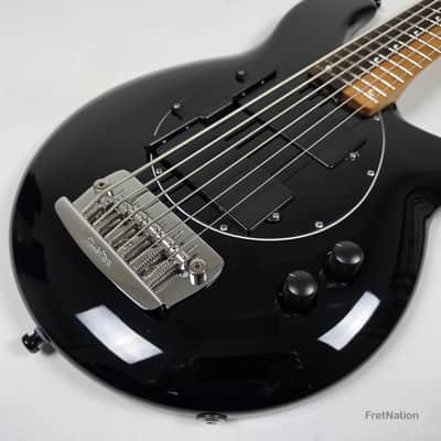 Ernie Ball Music Man John Myung Bongo HH 6-String Bass Black w/ Gator Bag 8.56lbs S08050 image 8