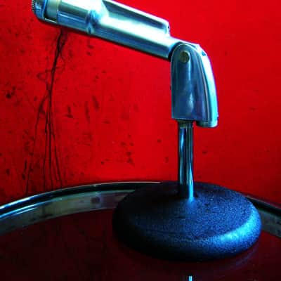 Vintage 1960's Electro-Voice 664 Cardioid Dynamic Microphone w Berger Industries cast iron stand PROP DISPLAY image 7
