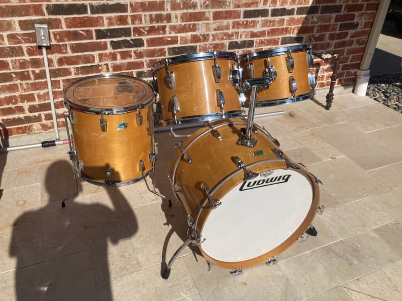 Ludwig Thermogloss Drum Set 1970’s - Maple image 1