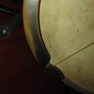 Unknown Tenor Banjo 1930s Needs Work for Restoration - White image 5