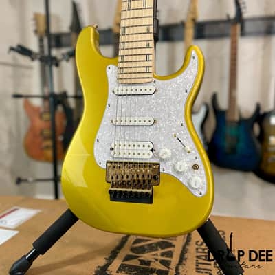 ESP LTD Javier Reyes Signature JRV-8 8-String Electric Guitar w/ Case-Metallic Gold image 4