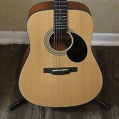 Jasmine S-35 Dreadnought Acoustic Guitar and Stageline Dreadnought hard case image 1