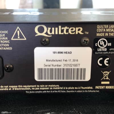 Quilter 101 Mini Head, 50-Watt Guitar Amp image 2