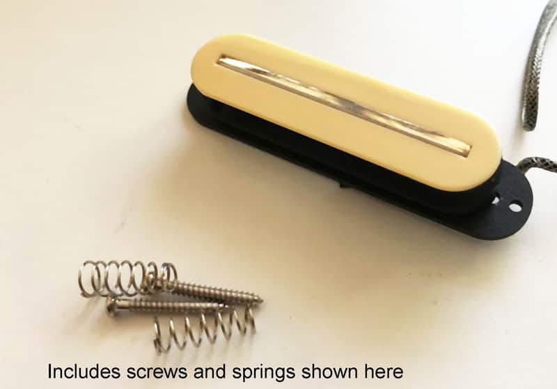 Fox Guitars Cream Single Rail Guitar Pickup Strat-sized ceramic magnets image 1