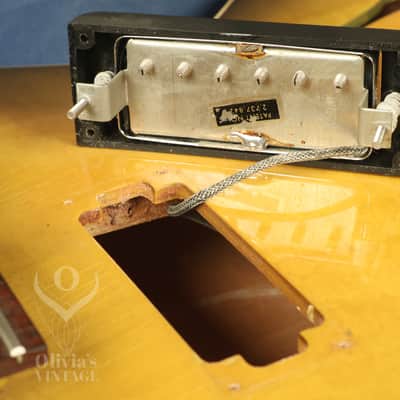 all original 1965 Epiphone E452T Sorrento ROYAL OLIVE image 25