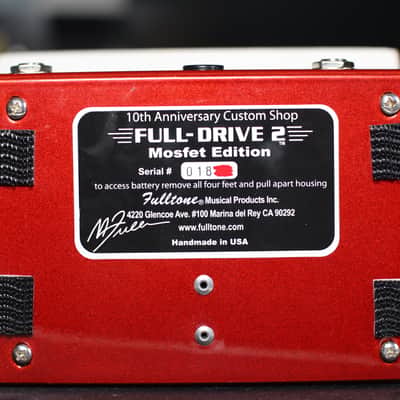Fulltone Full-Drive 2 10th Anniversary Mosfet Overdrive image 2