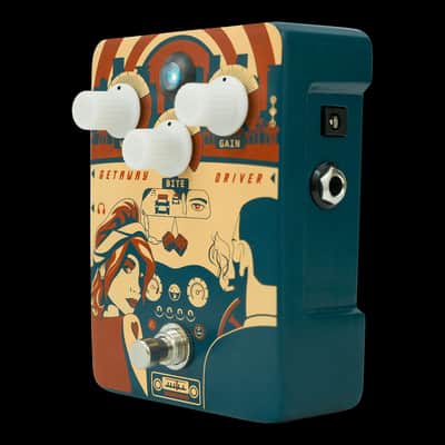 Orange Getaway Driver Overdrive Pedal, Blue image 3