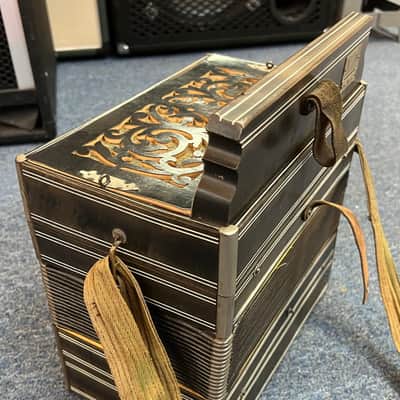 Columbia Button Accordion Antique Vintage image 12