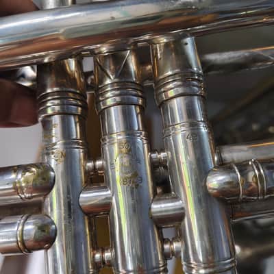 Selmer balanced trumpet 1957 S/N 18719 1957s - Silver plating image 8