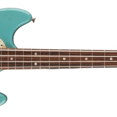 Fender JMJ Road Worn® Mustang® Bass - Faded Daphne Blue image 1