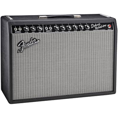 Fender '65 Deluxe Reverb Vintage Reissue Guitar Combo Amp, Black, Open Box (Like New) image 3