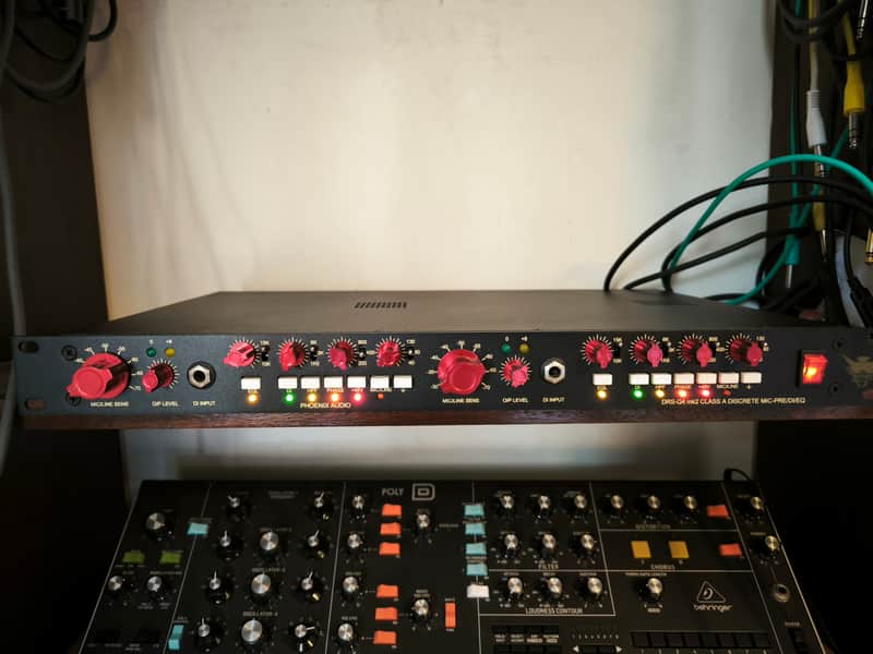 Phoenix Audio DRS-Q4 Mk2 2-Channel Class-A Discrete Mic Pre / DI / EQ 2010s Black image 1
